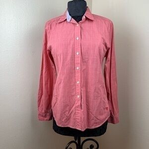 Tommy Hilfiger Pink Plaid Long Sleeve Shirt